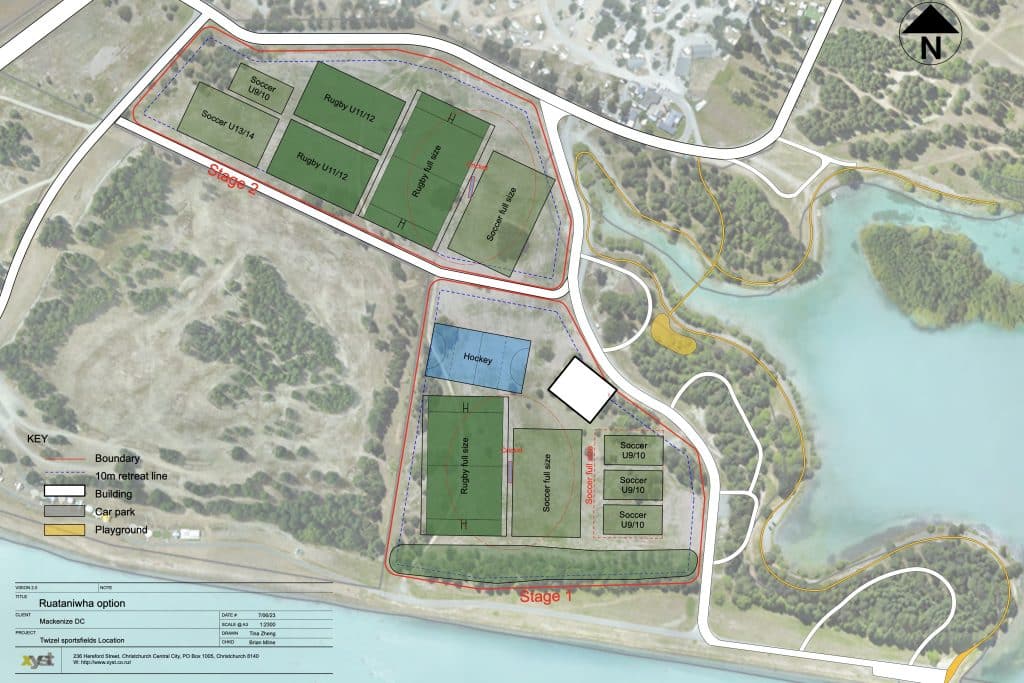 Mackenzie District Council - Sports Field Concept Plan